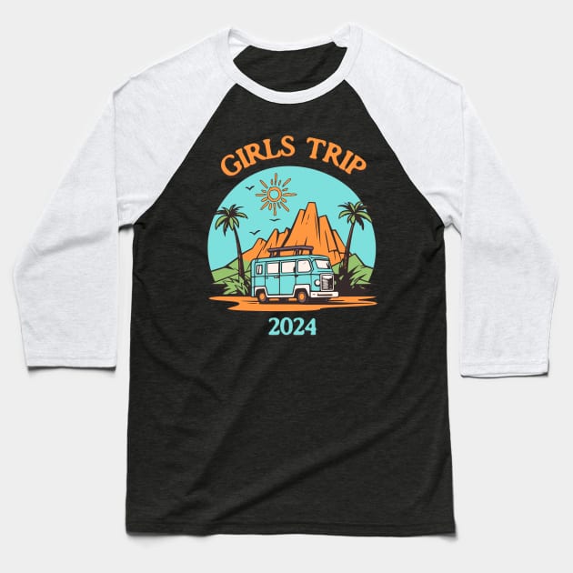 Girls Trip 2024 Baseball T-Shirt by Norse Magic